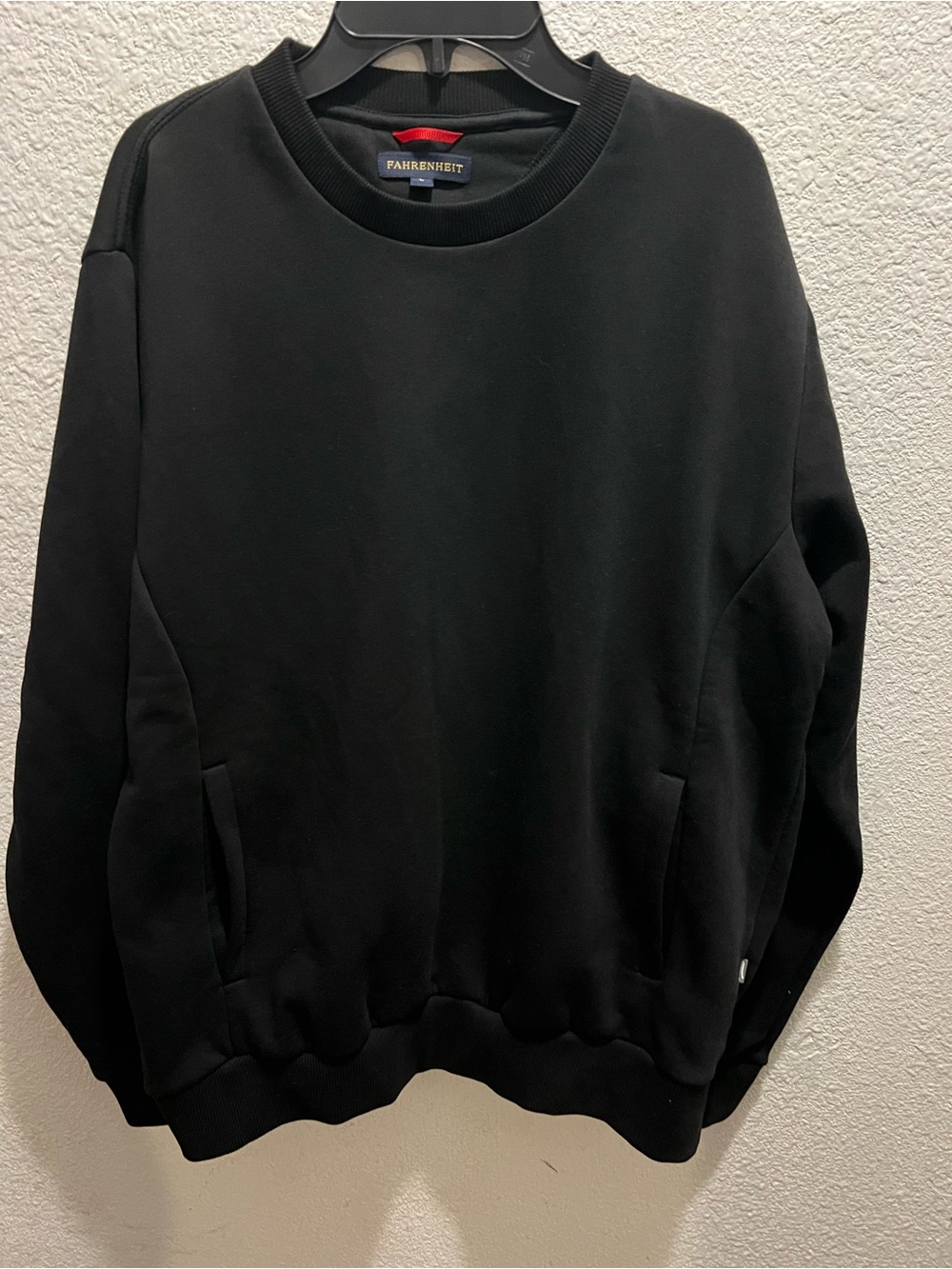 Fahrenheit Black Crewneck Pullover